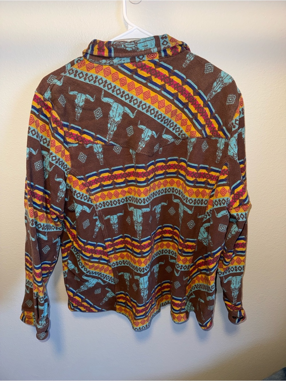 Outback Brown Aztec-Print Button Front Jacket - Picture 3 of 3